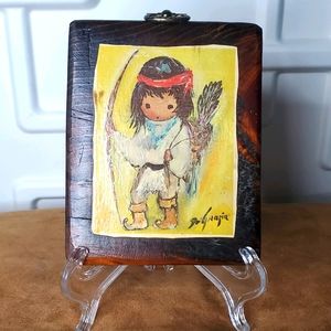 DeGrazia on wood-Small